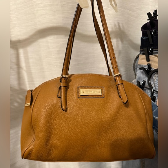 Calvin Klein Handbags - Calvin Klein shoulder bag, tan leather (?)